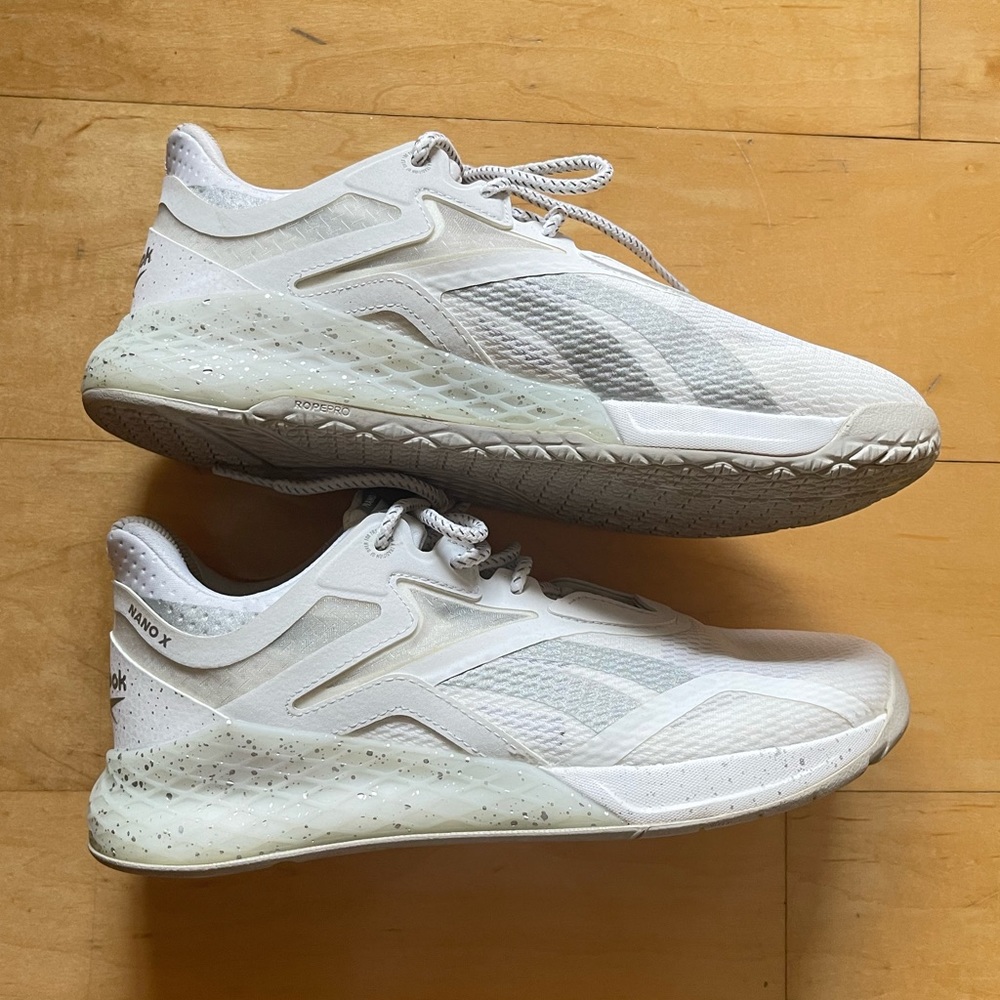 White Reebok Womens Nano X